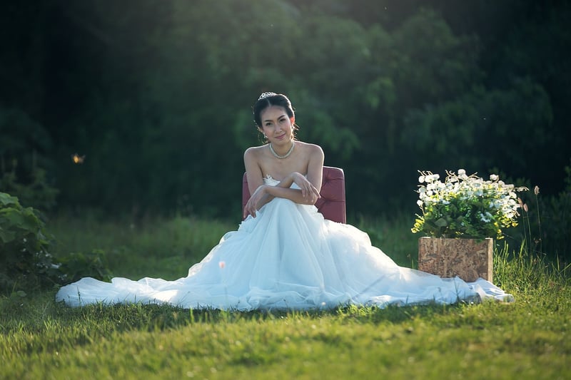 Floral Bridal Gown